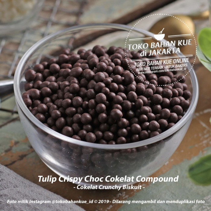 

Tulip - CRISPY CHOColate 1kg Choco Ball Crispearls Compound Topping