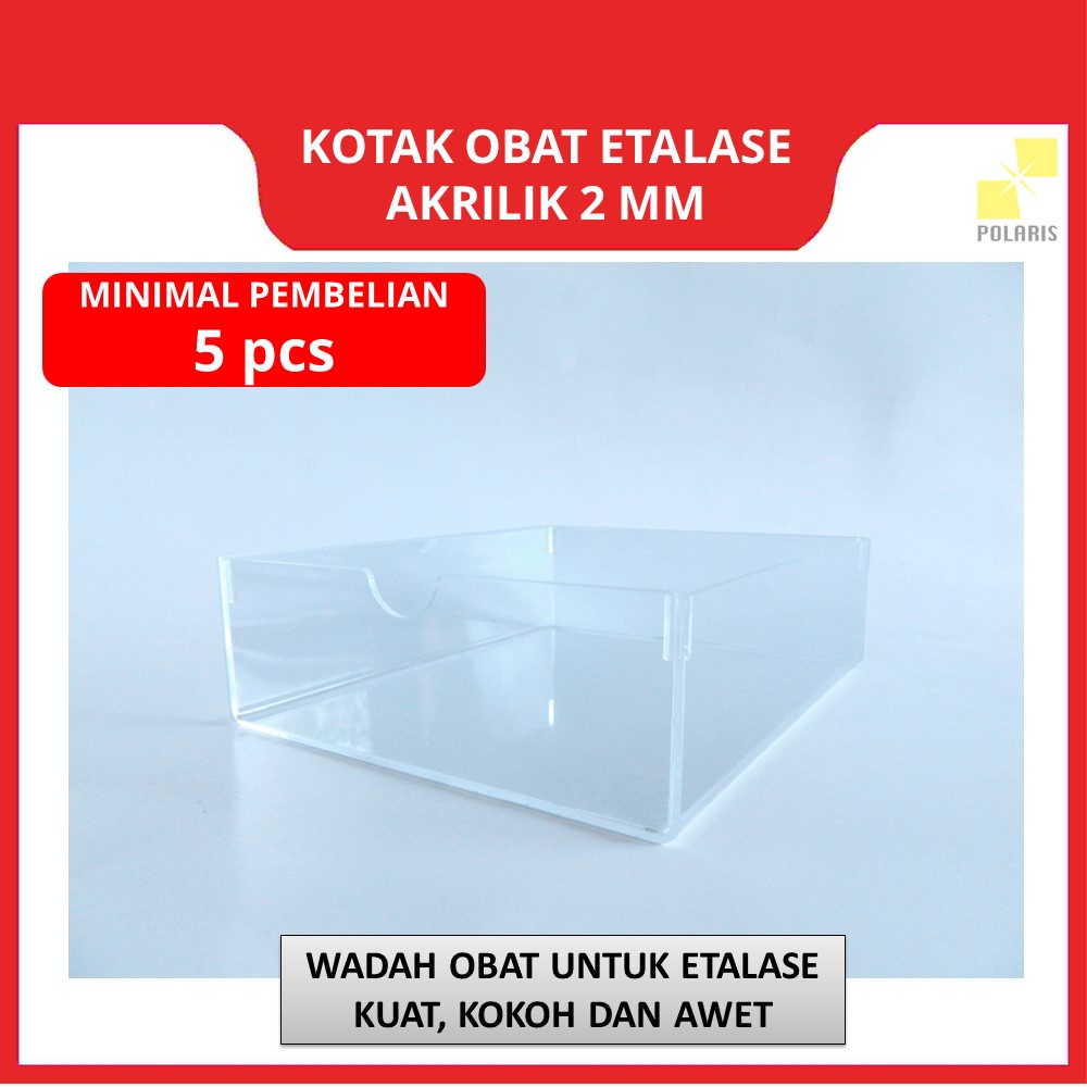 KOTAK OBAT ETALASE APOTIK AKRILIK / WADAH PAJANGAN OBAT APOTEK ACRYLIC