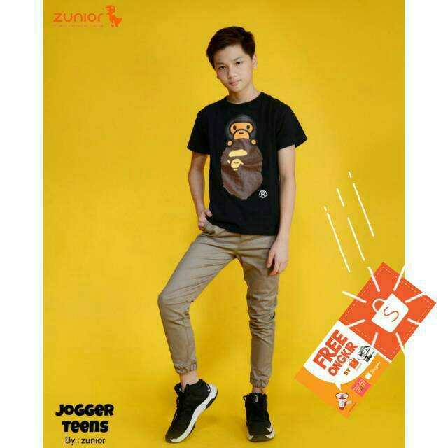 Celana Jogger Premium Anak Zunior 1 - 12 Tahun