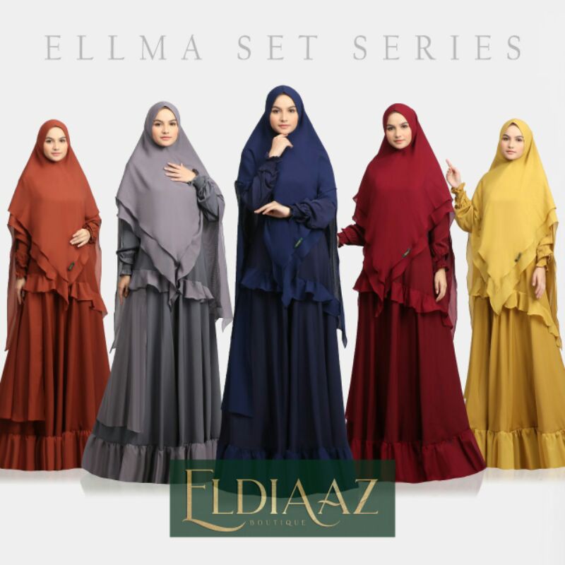 Gamis Syari Ellma set by Eldiaaz