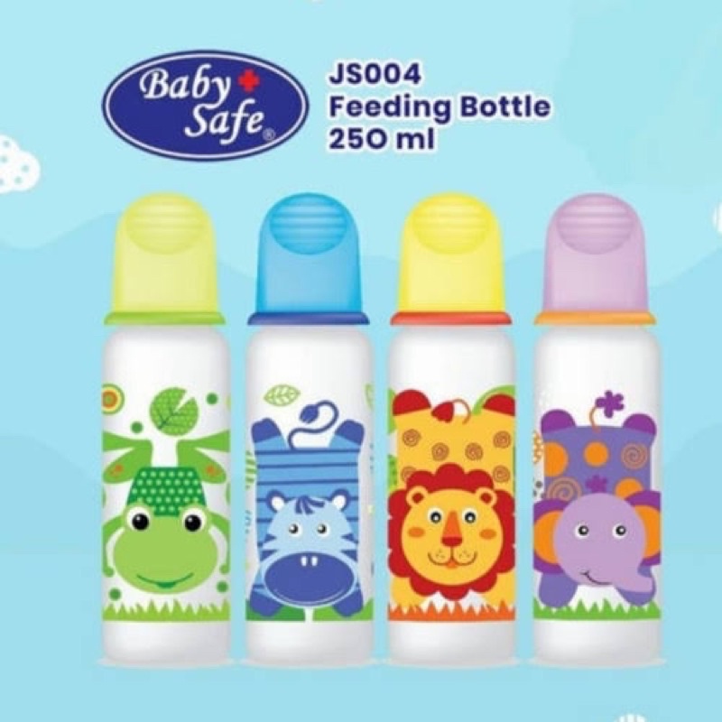 BABY SAFE Botol Susu Dot Bayi 125ml 250ml 125 250 ml BabySafe Feeding Milk Bottle JS003 JS004 JS005 JS 003 004 005 Handle