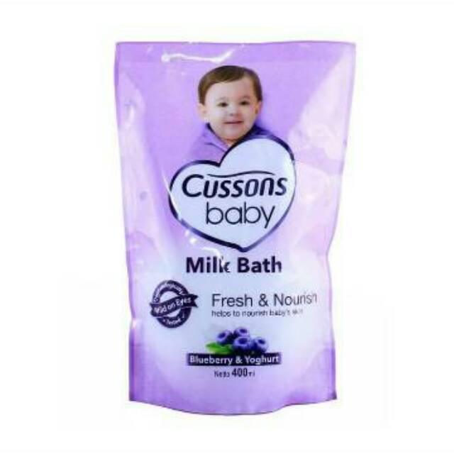 Cussons baby milk bath refill 400ml refil sabun cusson sabun bayi