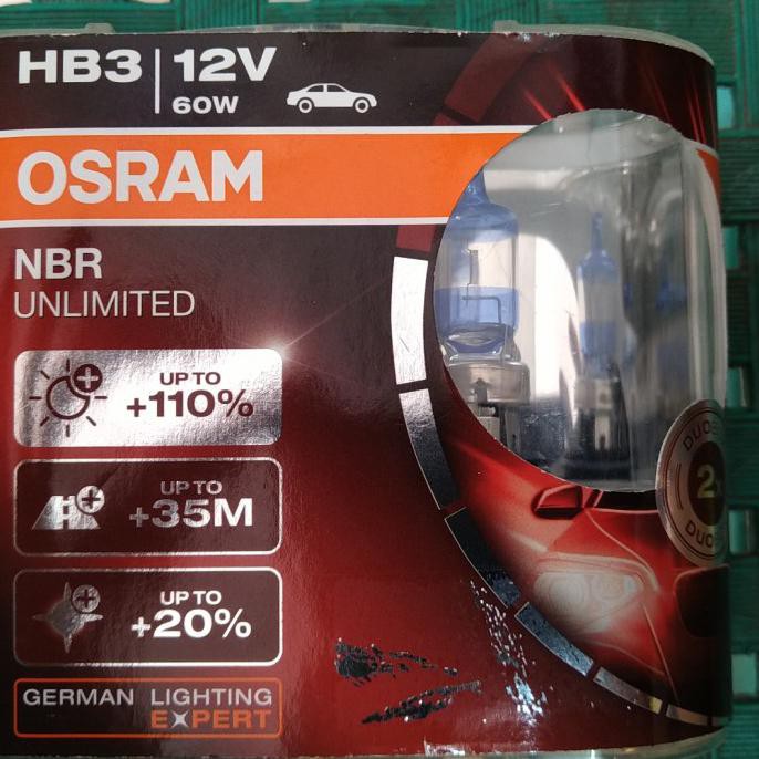 Special Promo❤️ OSRAM NBR UNLIMITED HB3 12VOLT 60W GERMAN LIGHTING EXPERT CoverTermurah