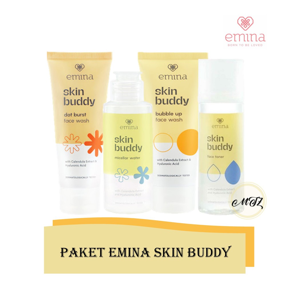 Paket Lengkap Emina Skin Buddy Original Bpom / Paket Lengkap Skincare Emina Skin Buddy