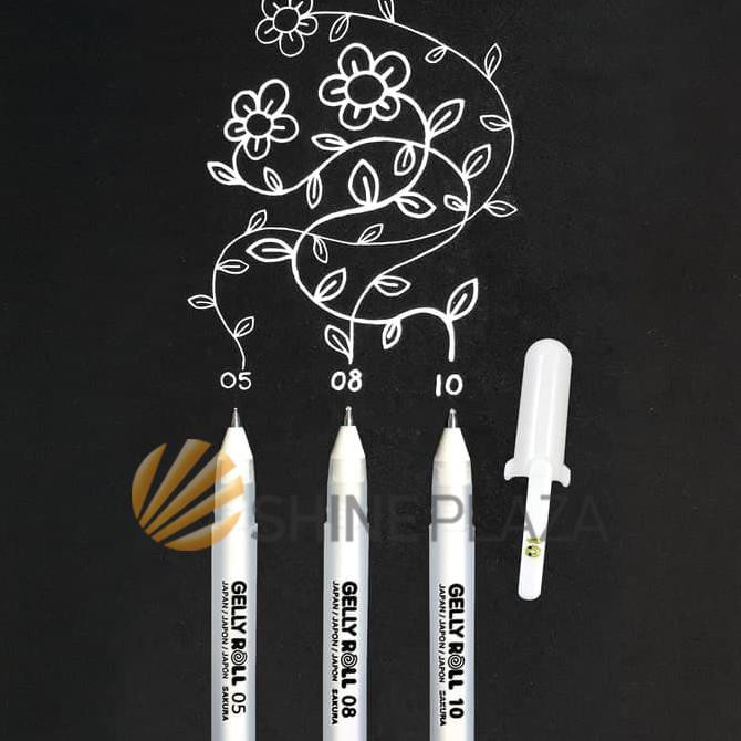 

Sakura Gelly Roll Classic White Gel Pen - Pulpen Gel Putih 0.5mm 1.0mm - 0.5 mm