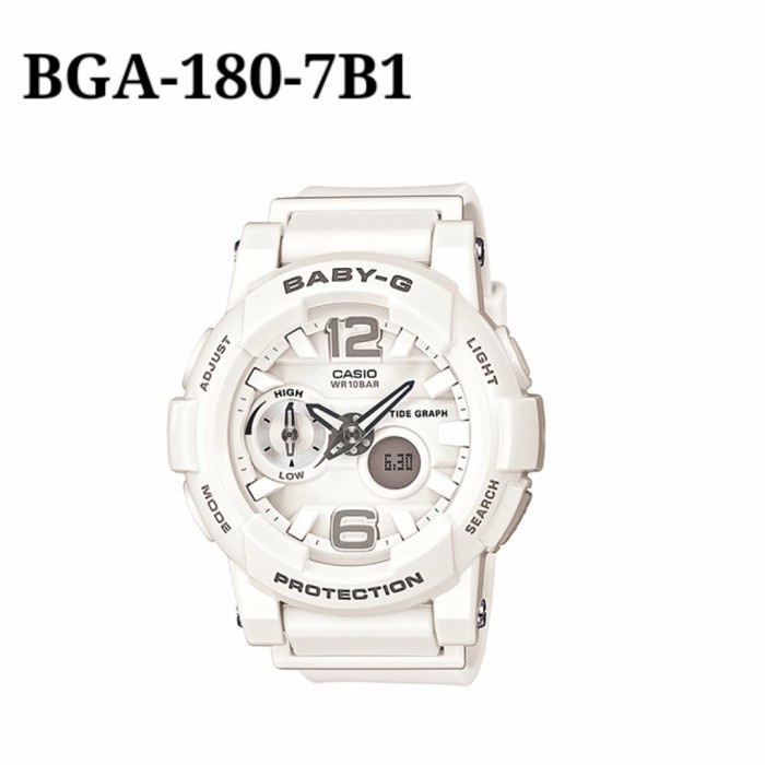 Jam Tangan Wanita Casio Baby G BGA-180 Pink Ori Bm