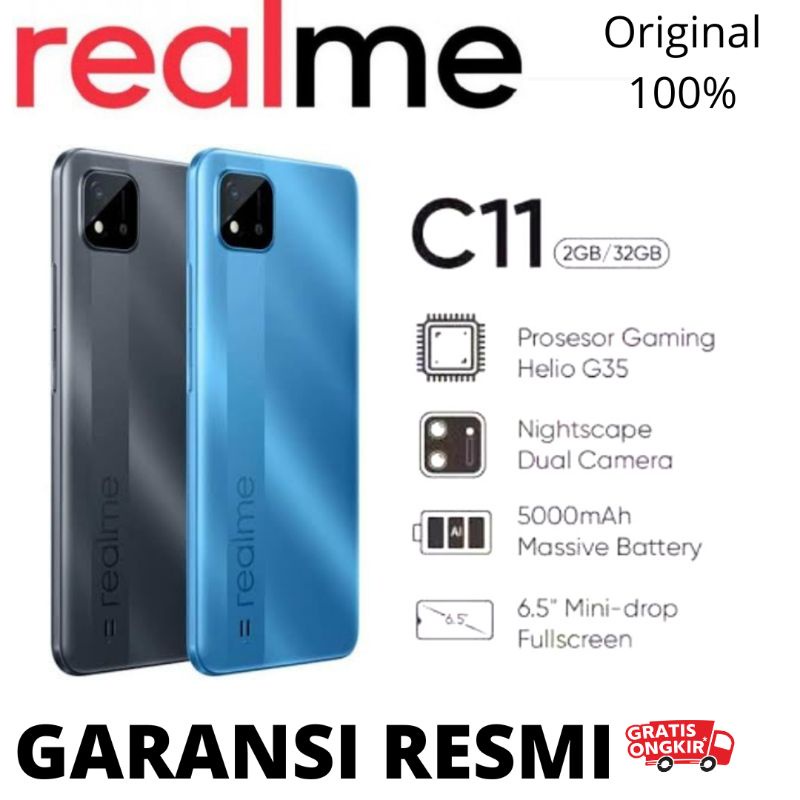 REALME C11 RAM 2/32GB,4/64GB GARANSI RESMI