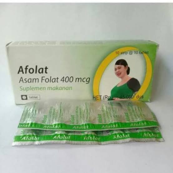 Afolat asam folat 400mcg