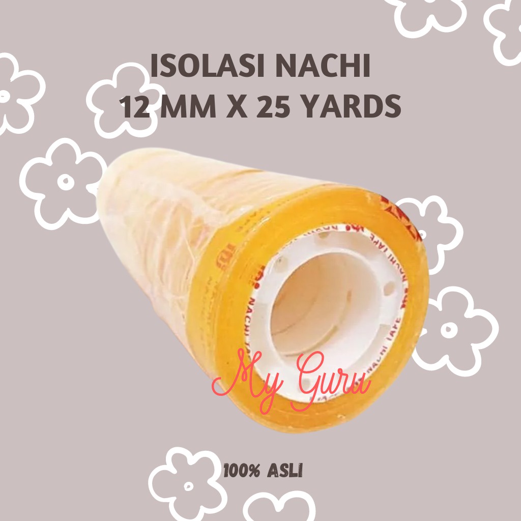 

[ROL] SOLATIP / SELOTIP / ISOLASI / STATIONERY TAPE NACHI 12 MM X 25 YARDS