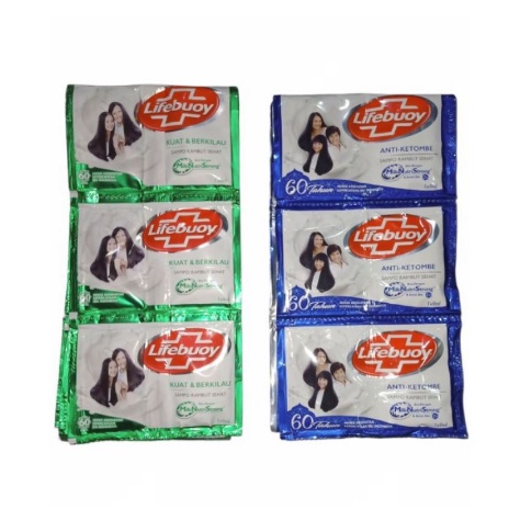 SAMPO LIFEBUOY  SACHET / 1 RENCENG ISI 12 PCS / 9ML