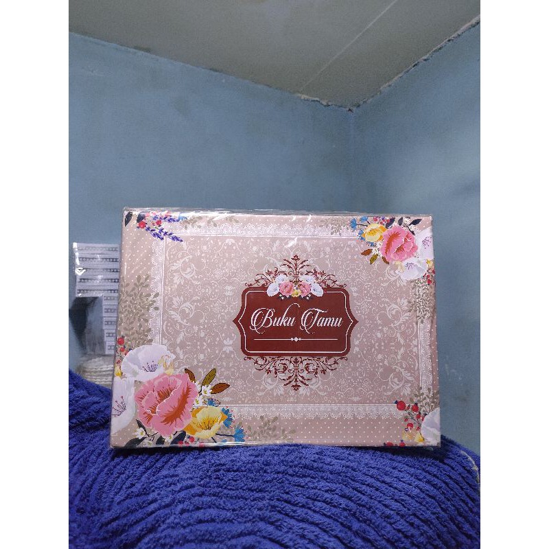 

Buku tamu | Buku catatan undangan Bukutamu motif bunga |buku undangan | catatan undangan