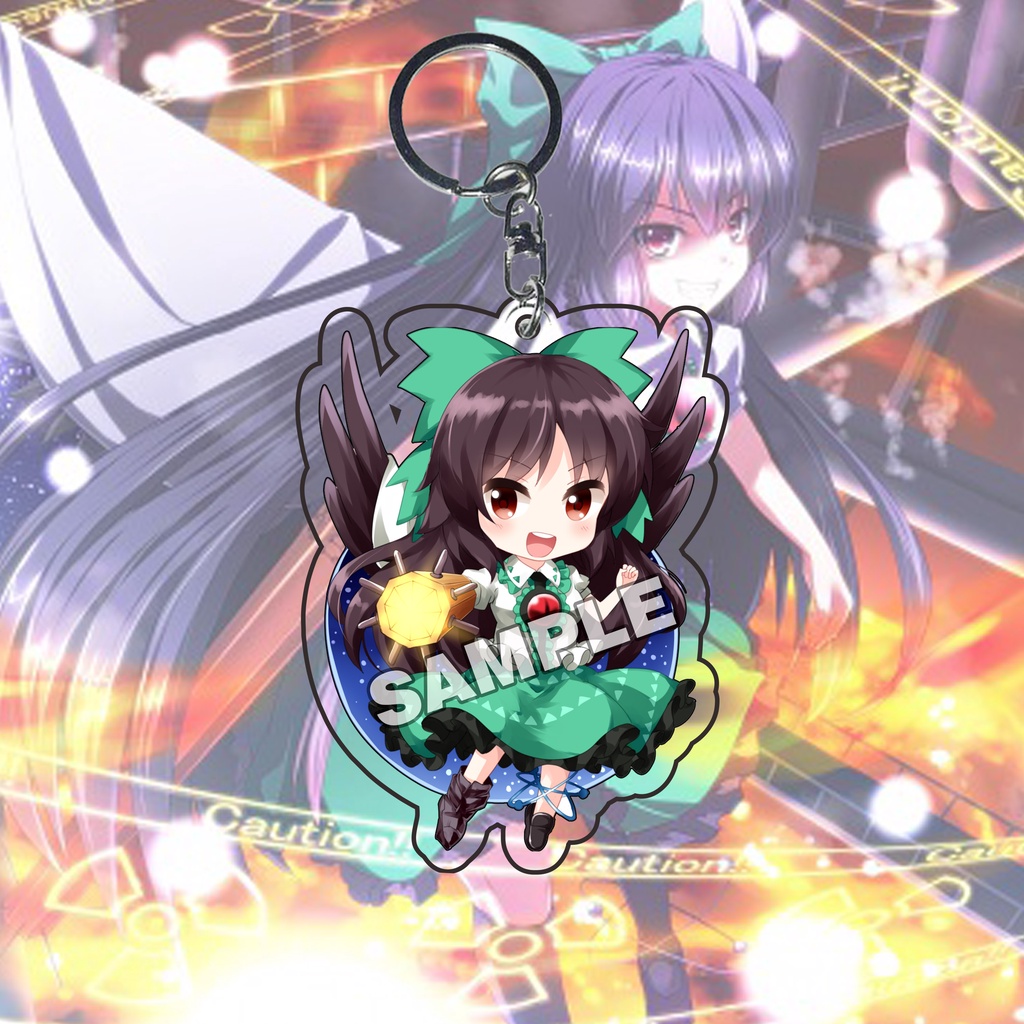 Gantungan Kunci Anime Touhou Project Reiuji Utsuho Ganci - Key Chain - Souvenir - Anime