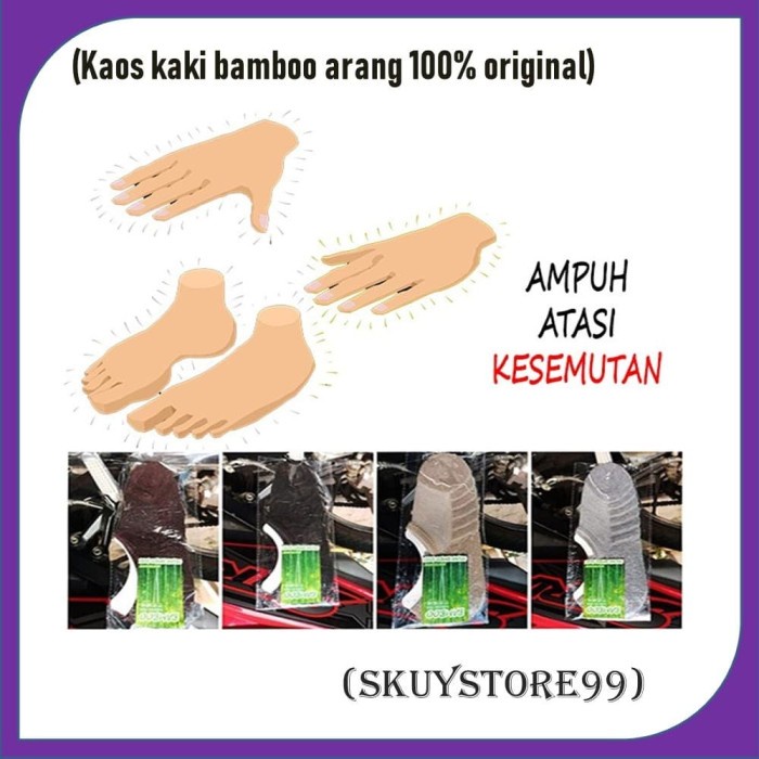 (TERLARIS) Kaos kaki bamboo 100% original