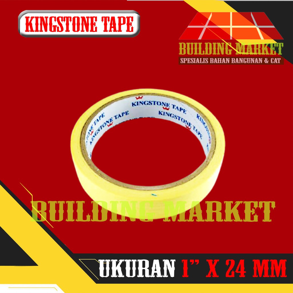 

MASKING TAPE SOLASI KERTAS LEM LAKBAN KERTAS KINGSTONE TAPE 1 INCH