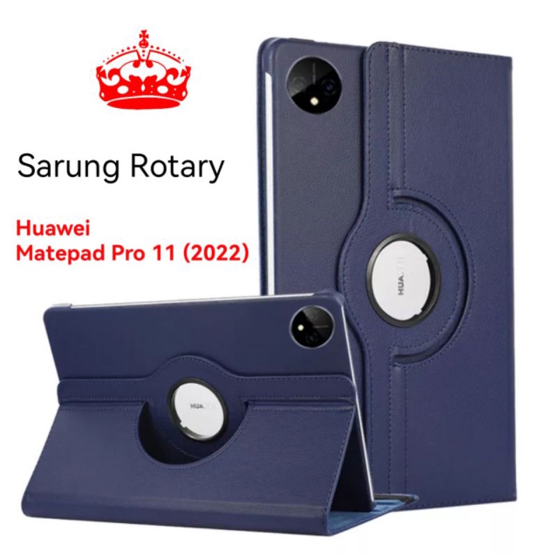 sarung Rotary Huawei Matepad Pro 11 2022 Casing Cover leather case 360 Hardcase