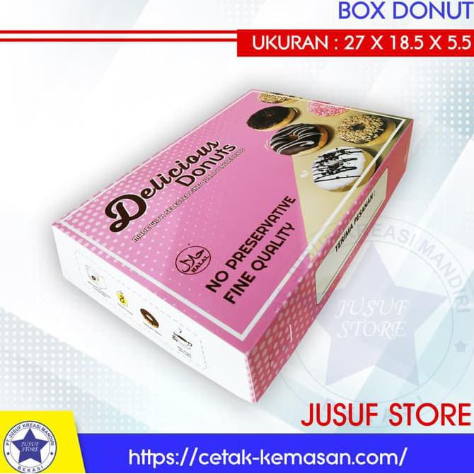 

Box Dus Donat Ukuran Setengah Lusin