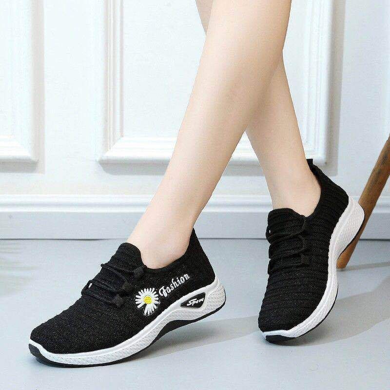 Medan Termurah KD001 Good quality sepatu Fashion Wanita import Sneakers wanita flower