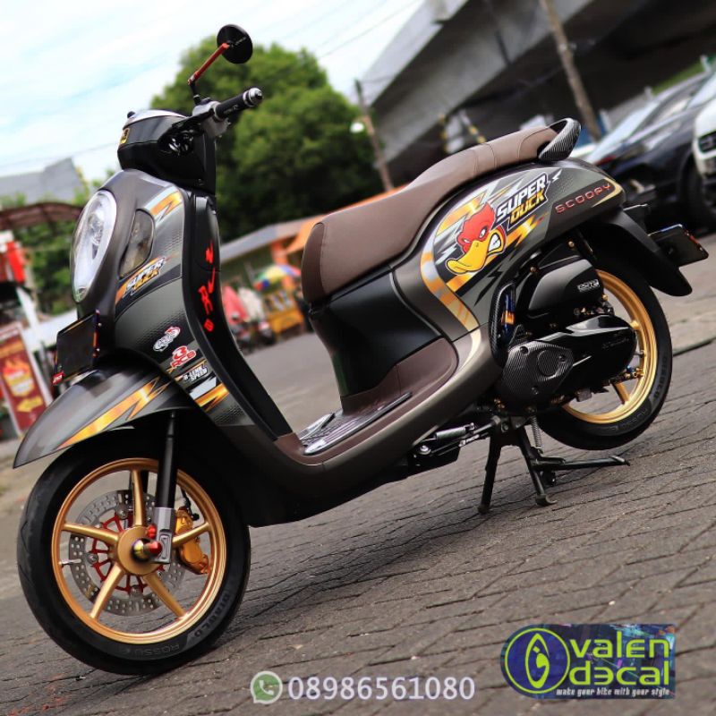 Stiker Striping Decal Scoopy fullbody bisa request custom GRATIS