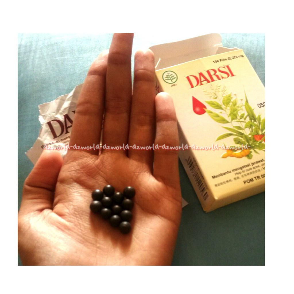 Darsi 100 Pills obat herbal isi 100 pil untuk mengurangi jerawat Bisul dan gatal gatal