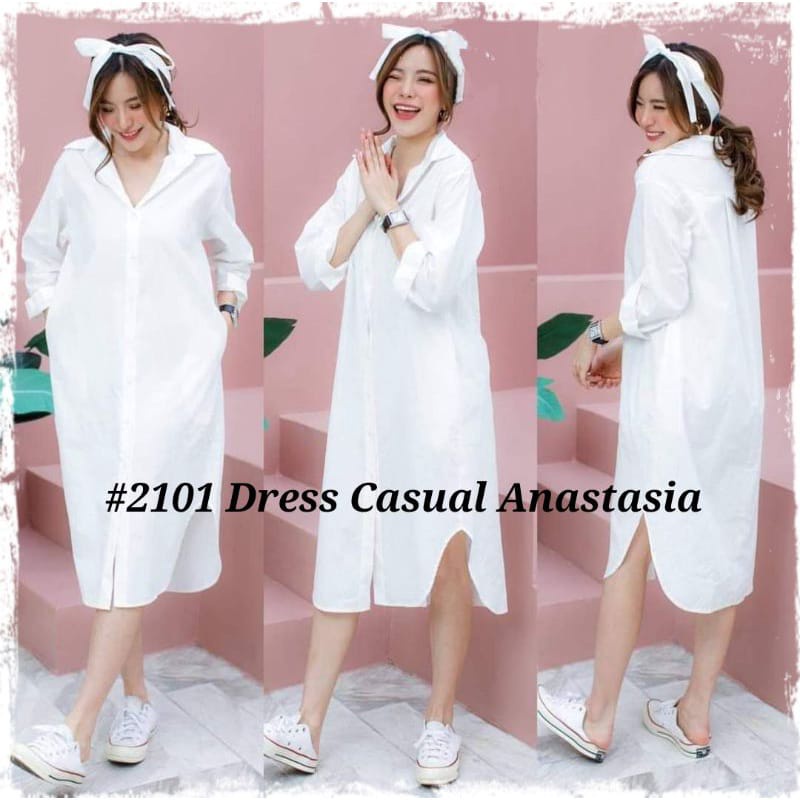 BEFAST - ZEC OOTD Wanita Dress HENA / Dress Casual Anastasia / Dress Kondangan Wanita / Dress Pesta / Fashion Wanita Casual / Dress Kekiniaan Wanita Remaja / Dress Polos Formal / Termurah