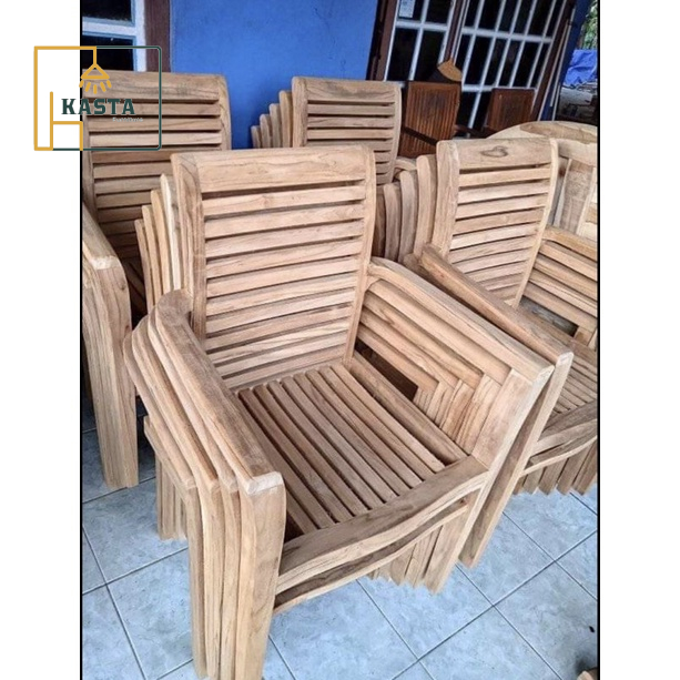 Furniture Kursi Taman Kebun Steking Jari Jari