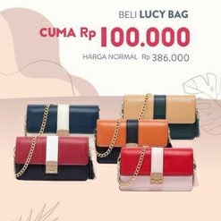 Lucy Jimshoney original tebus murah aimy tas selempang mini wanita murah import fashion realpic cod