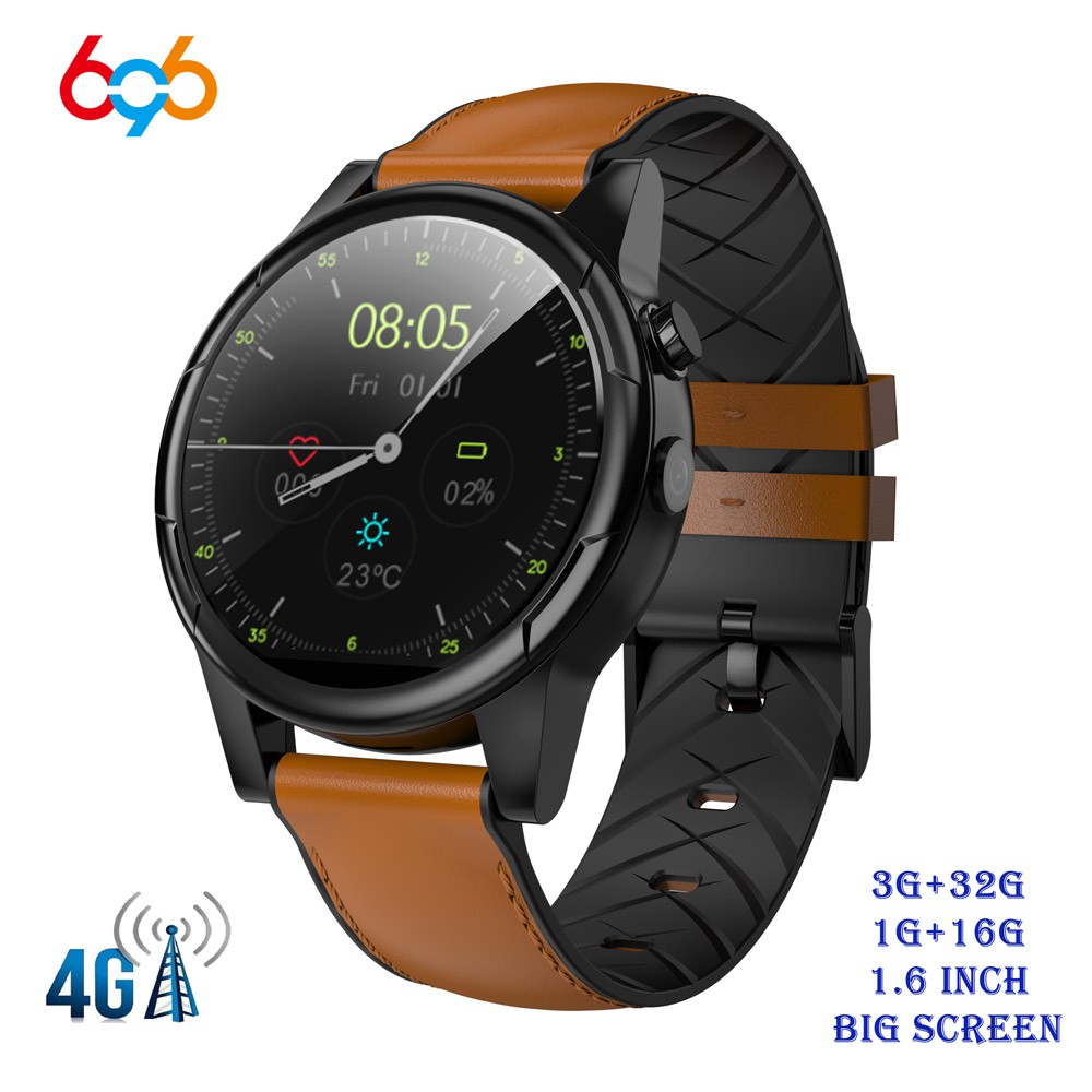 Terlaris 696 X360 Smart Watch 1+16GB/3+32GB 1.6" Round WiFi GPS Sim Card 4G Android Smartwatch