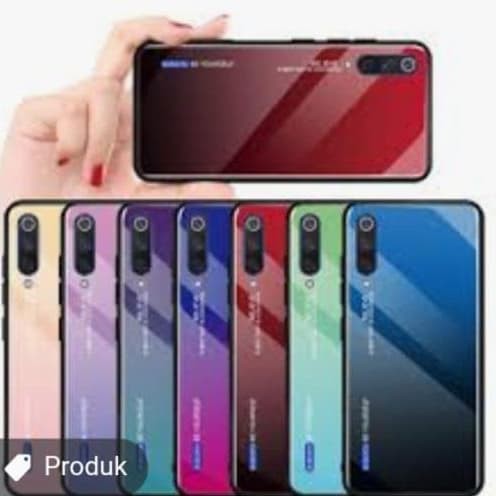 Glass Case Luxury I VIVO V19 Hardcase PLUS Tali gantungan HP
