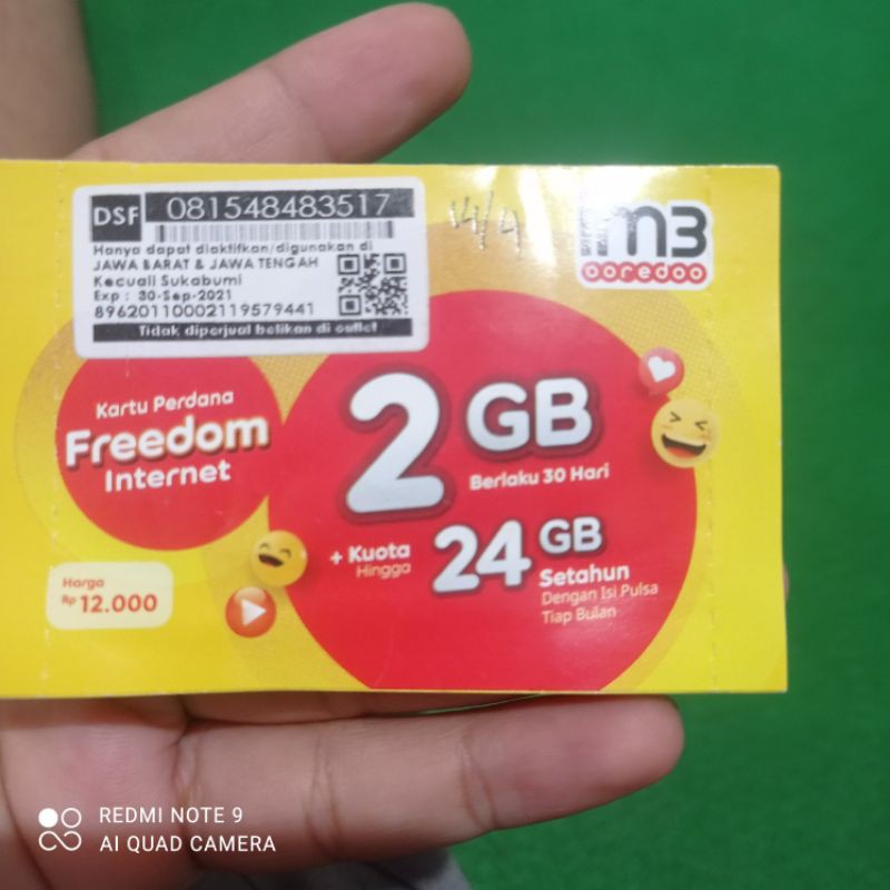 perdana indosat 2gb