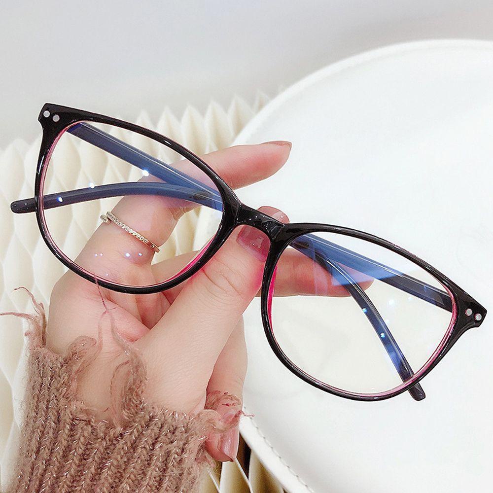 Mxbeauty Kacamata Bingkai Persegi Korean Transparan Fashion Vintage Square Eyewear