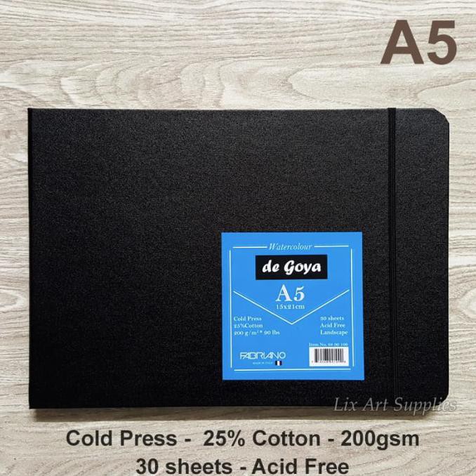 

Sale De Goya Watercolor Book Stitched - A5 (30 sheets - 200gsm) - Jilid Spiral