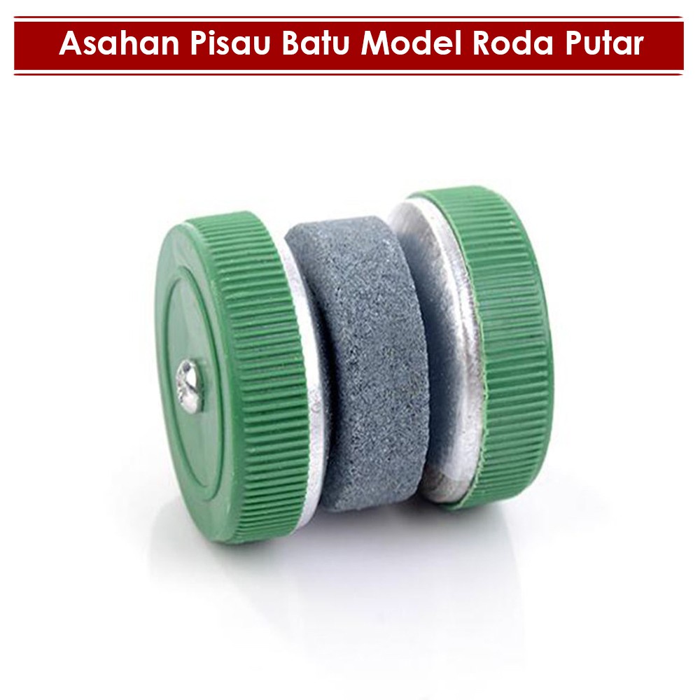 [DEASHOP] PENGASAH PISAU DAPUR MODEL RODA / KNIFE SHARPERNER BATU ASAHAN GUNTING ALAT DAPUR