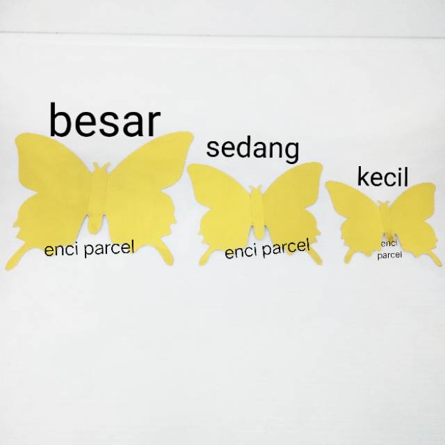 Kupu-kupu metalik / sticker kupu-kupu