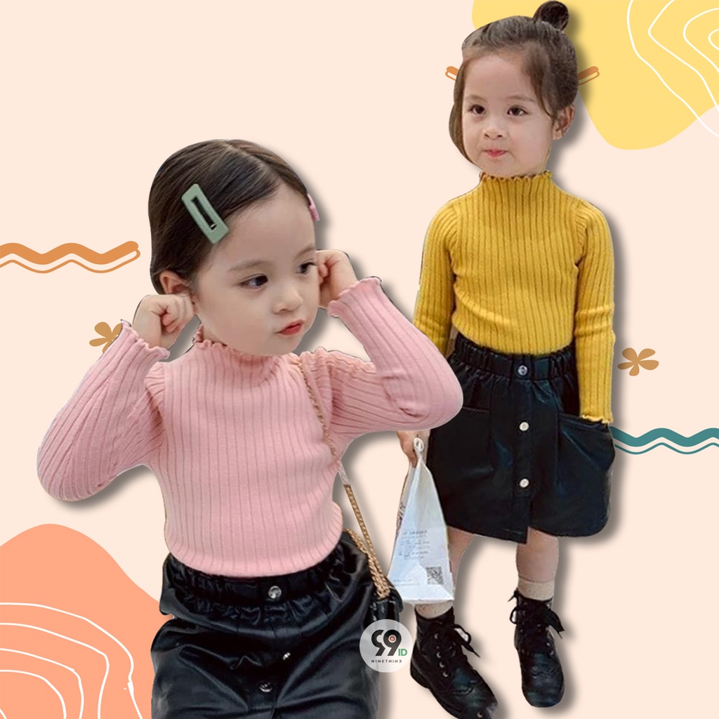 Baju Rajut Anak Perempuan 1-2 tahun Lengan Panjang Gaya Korea style PROMO !!!