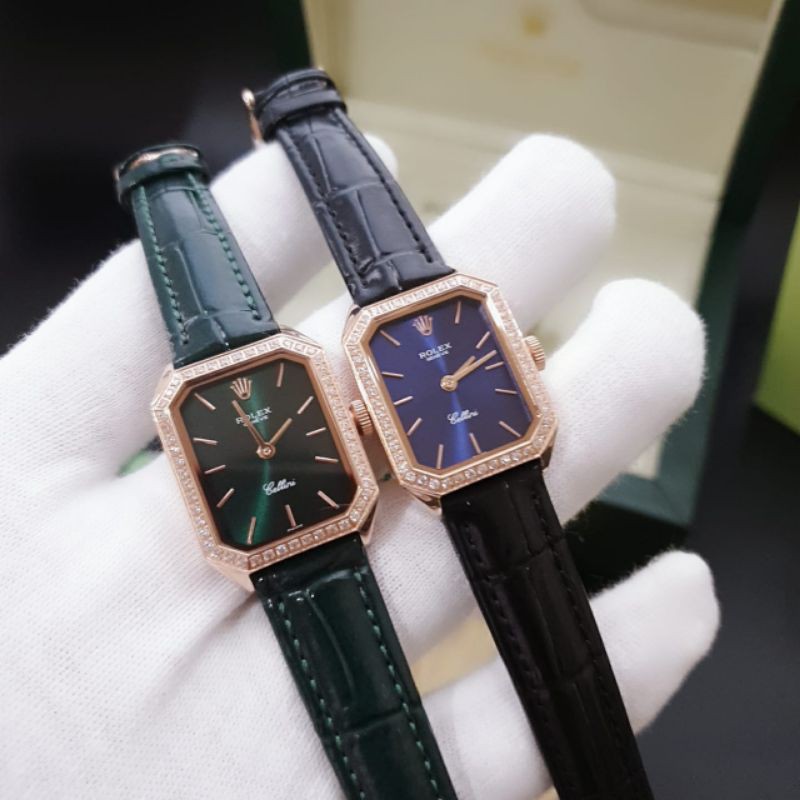 Jam Tangan Wanita Merk Rolex Type 4949352 Stainless Leathers Baterai