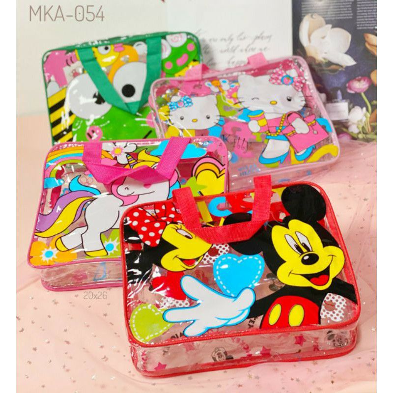 

Tas tenteng karakter anak bersleting goodie bag souvenir ulangtahun grosir