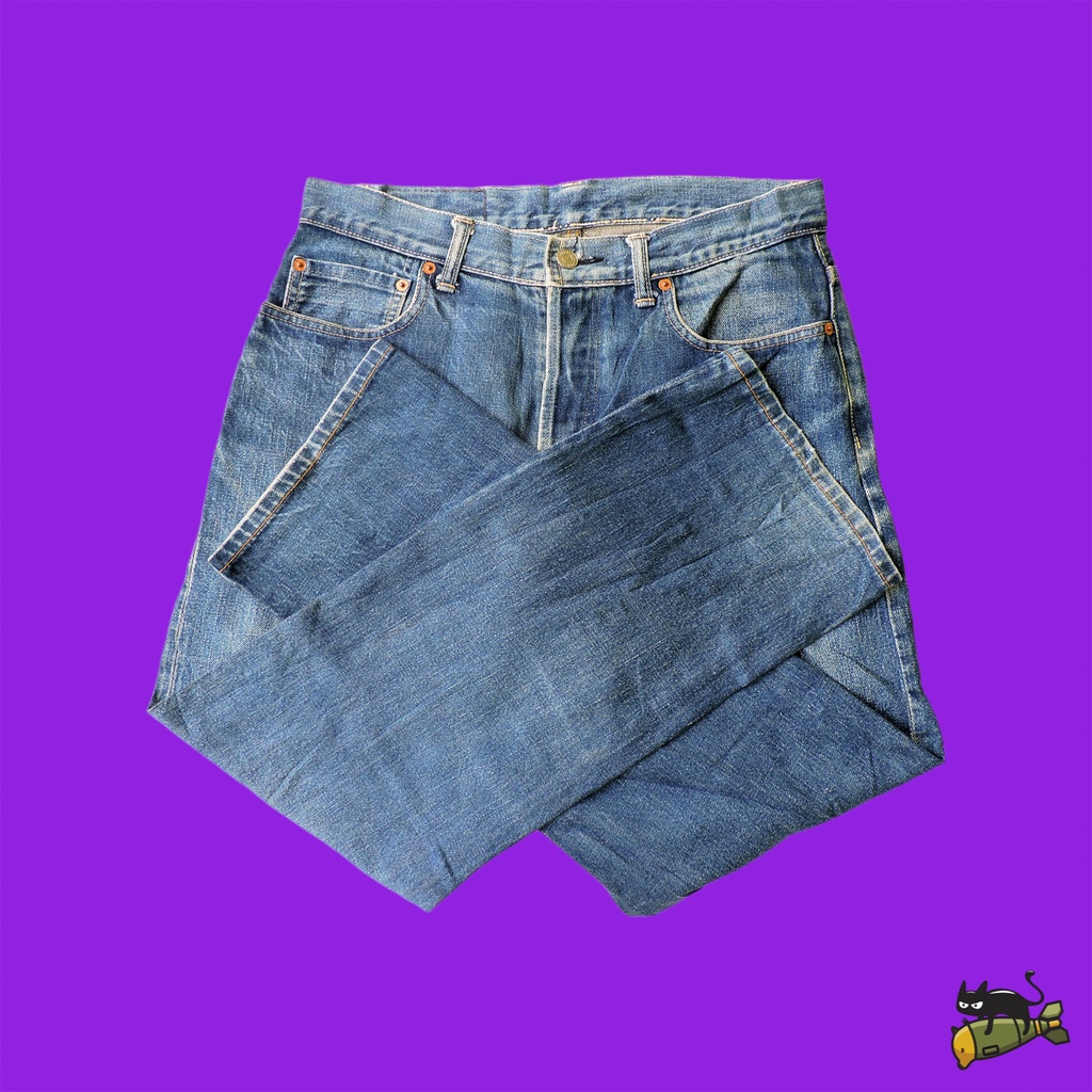 Blue Blue Japan Indigo Red Selvedge Denim Long Pants