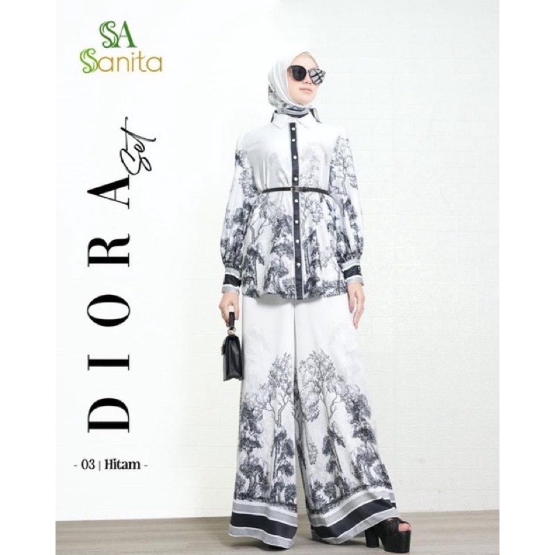 set dior premium with scarf original by sanita