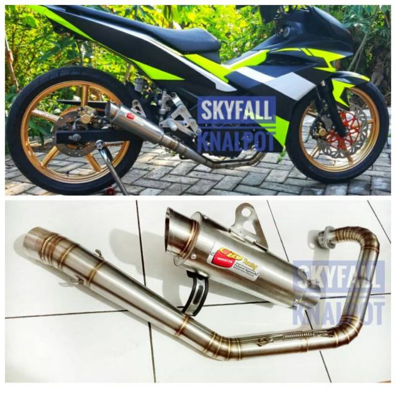 Knalpot CLD dan Proliner for MX king full cacing roadrace