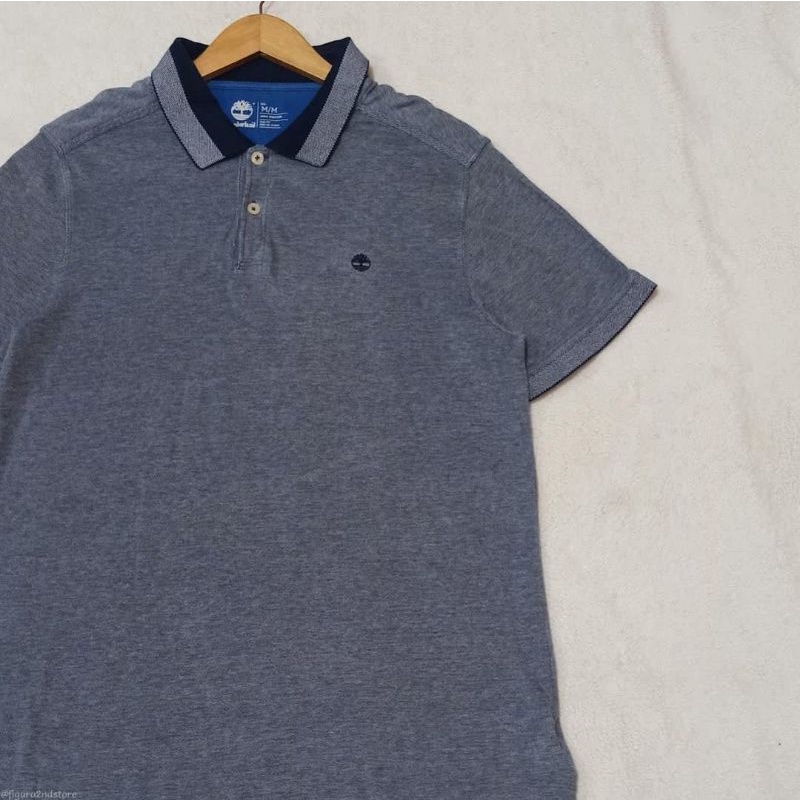 BAJU KAOS KERAH POLO SHIRT PS TIMBERLAND LENGAN PENDEK SIZE M SECOND ORIGINAL