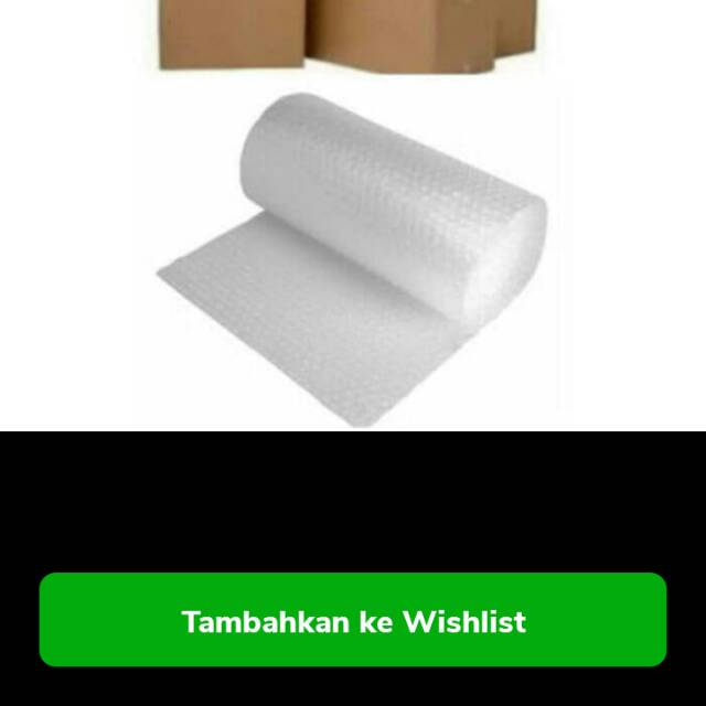 

Tambahan Buble warp untuk keamanan paket