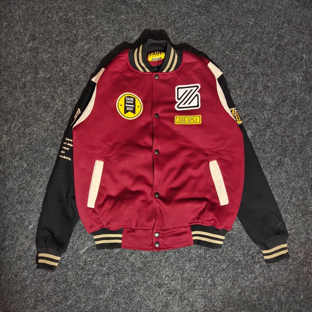 SALVIO HEXIA Original - Jacket Varsity ZADE Full Bordir | Versity Pria Wanita Original Jaket Basebal