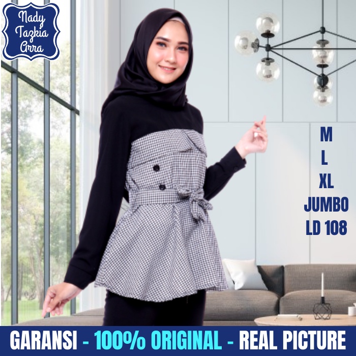 NADYTZK Baju Atasan Blouse Blus Bluse Blous Blose Lebaran Kondangan Pesta Kerja Kantor Wanita Dan An