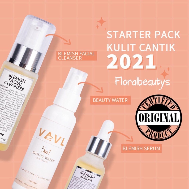 VAVL BEAUTE PACKAGE Skincare Bpom Original