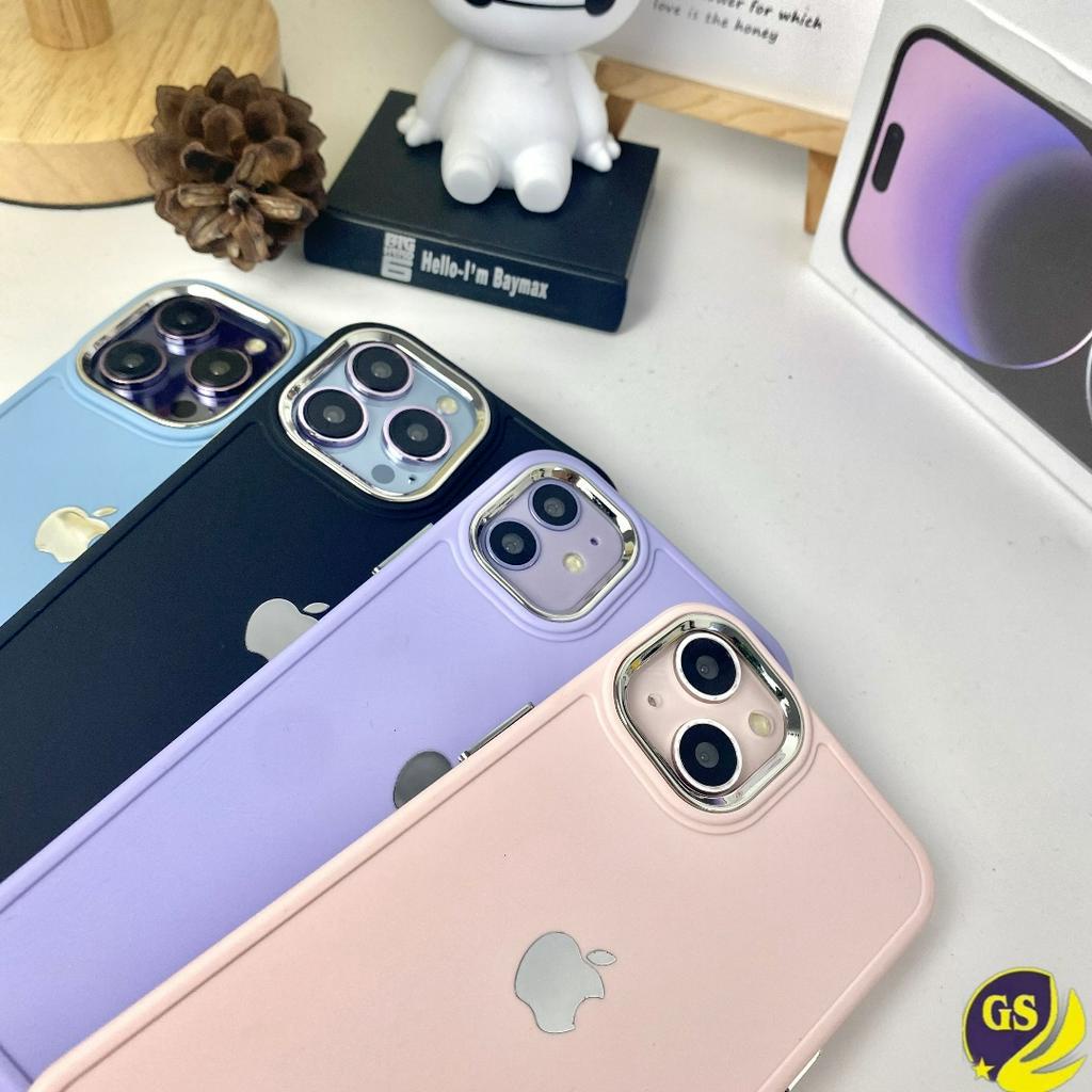 (2) Soft Case Silicone Camera Silver  Plating for iPhone 13 14 PRO MAX 14 PLUS