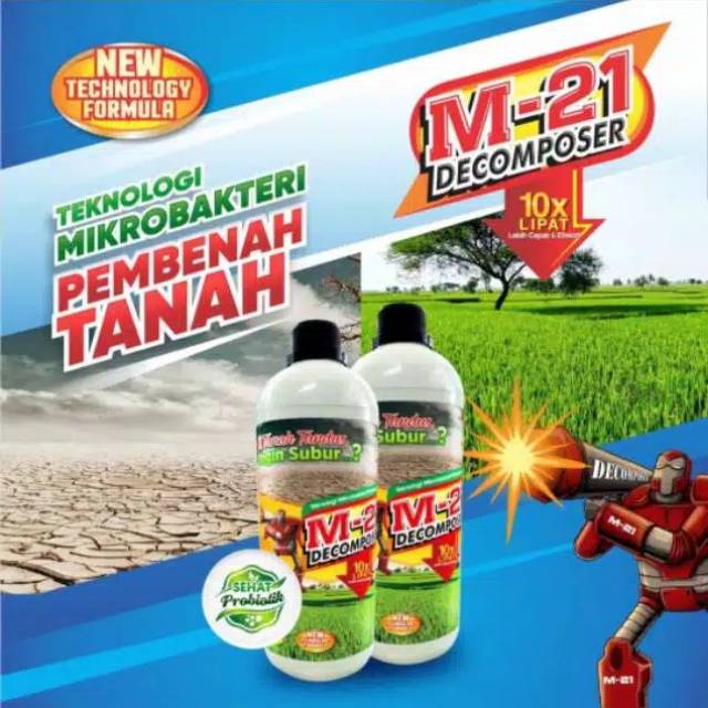 M21 Dekomposer - Pupuk Pembenah Tanah - Pupuk Tanah - Pupuk Penyubur Tanah