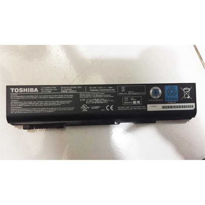 Baterai Original Toshiba Satellite S500 S750 A11 M11 PA3788U PABAS223