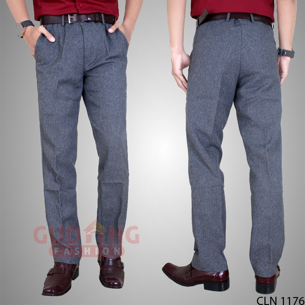 Celana Kerja Pria Slim Fit Polos Formal Terbaru - CLN 1176