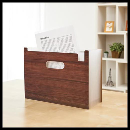 

Tempat Dokumen Rak Arsip Stand Box File A4 Horizontal Dark Brown