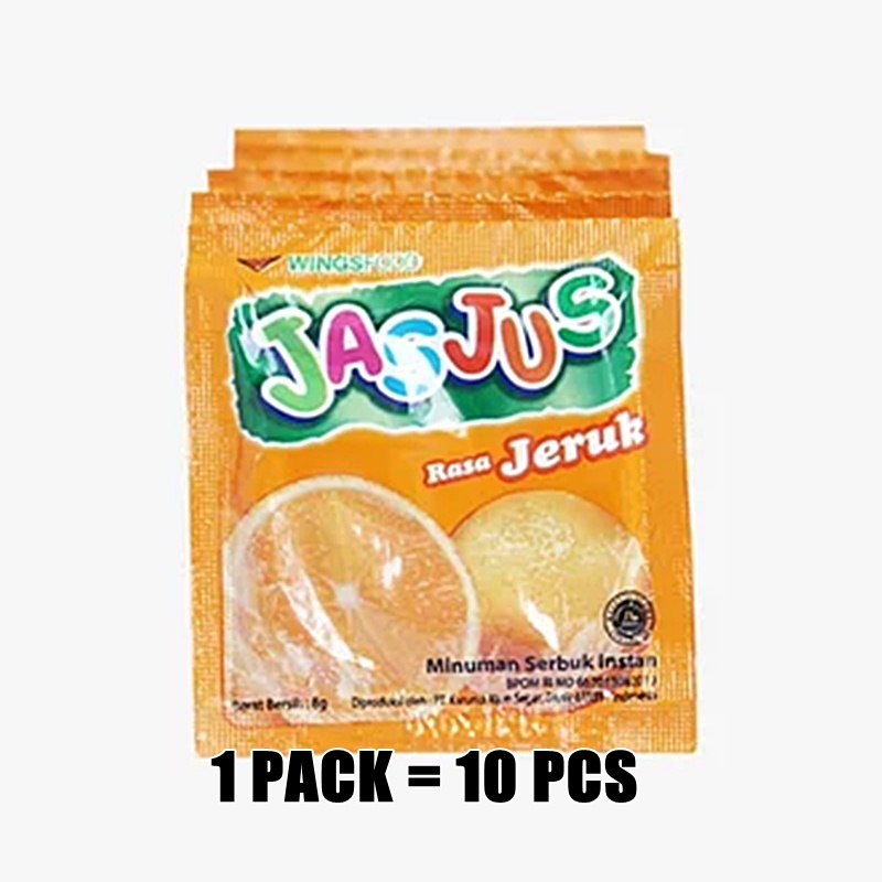 

JASJUS Rasa JERUK isi 10 Sachet Minuman RASA BUAH Bubuk Instant MENYEGARKAN